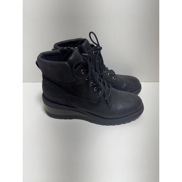 B52 By Bullboxer Devin Wedge Boots Sz 11 Black 595 Moto Combat Original Style - Picture 2 of 9